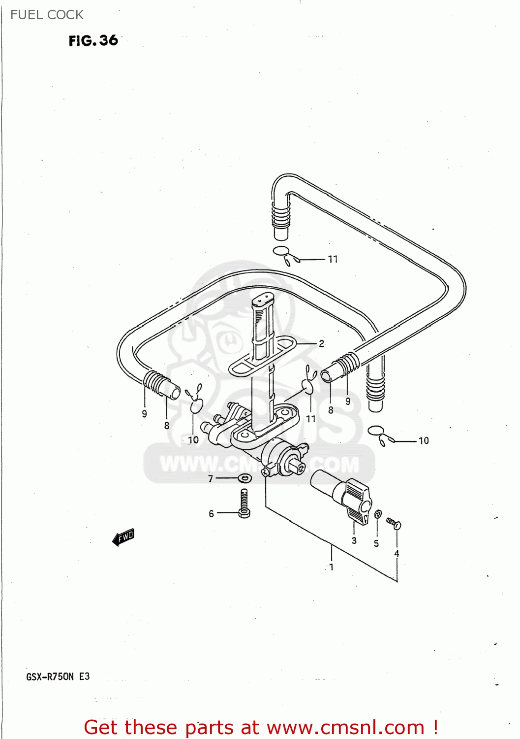 FUEL COCK GSXR750 1992 (N) USA (E03)