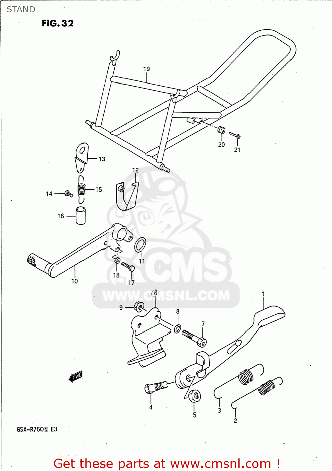 STAND GSXR750 1992 (N) USA (E03)