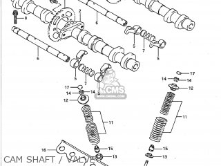 CAM SHAFT / VALVE - GSXR750 1992 (N) USA (E03)