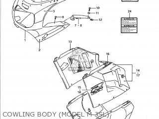 COWLING BODY (MODEL M 3SL) - GSXR750 1992 (N) USA (E03)