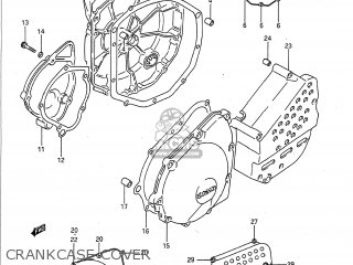 CRANKCASE COVER - GSXR750 1992 (N) USA (E03)