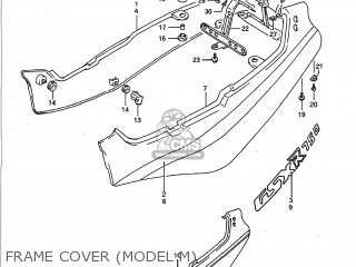 FRAME COVER (MODEL M) - GSXR750 1992 (N) USA (E03)