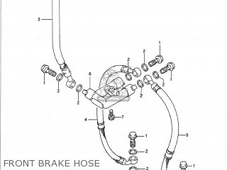 FRONT BRAKE HOSE - GSXR750 1992 (N) USA (E03)