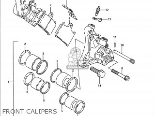 FRONT CALIPERS - GSXR750 1992 (N) USA (E03)