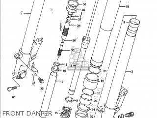 FRONT DAMPER - GSXR750 1992 (N) USA (E03)