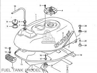FUEL TANK (MODEL N) - GSXR750 1992 (N) USA (E03)
