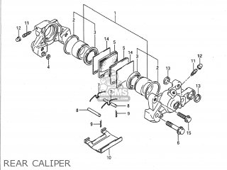 REAR CALIPER - GSXR750 1992 (N) USA (E03)