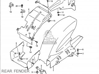 REAR FENDER - GSXR750 1992 (N) USA (E03)