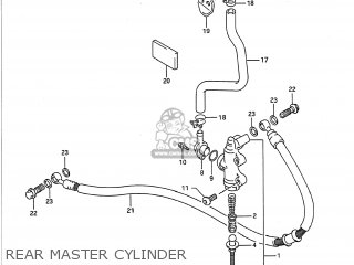 REAR MASTER CYLINDER - GSXR750 1992 (N) USA (E03)