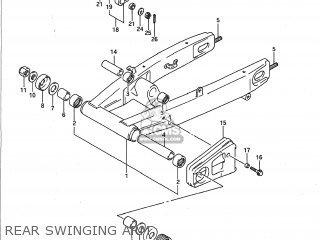 REAR SWINGING ARM - GSXR750 1992 (N) USA (E03)