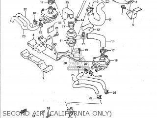 SECOND AIR (CALIFORNIA ONLY) - GSXR750 1992 (N) USA (E03)