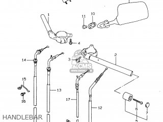 HANDLEBAR - GSXR750 1996 (T) (E02 E04 E18 E22 E24 E25 E34 E39) / P37