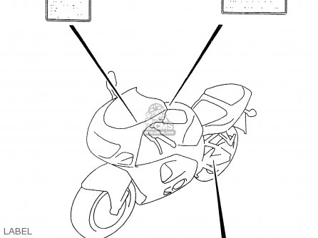 LABEL - GSXR750 1996 (T) (E02 E04 E18 E22 E24 E25 E34 E39) / P37