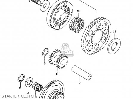 STARTER CLUTCH - GSXR750 1996 (T) (E02 E04 E18 E22 E24 E25 E34 E39) / P37
