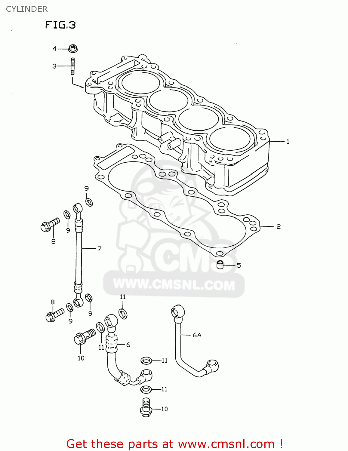 CYLINDER GSXR750 1996 (T) USA (E03)