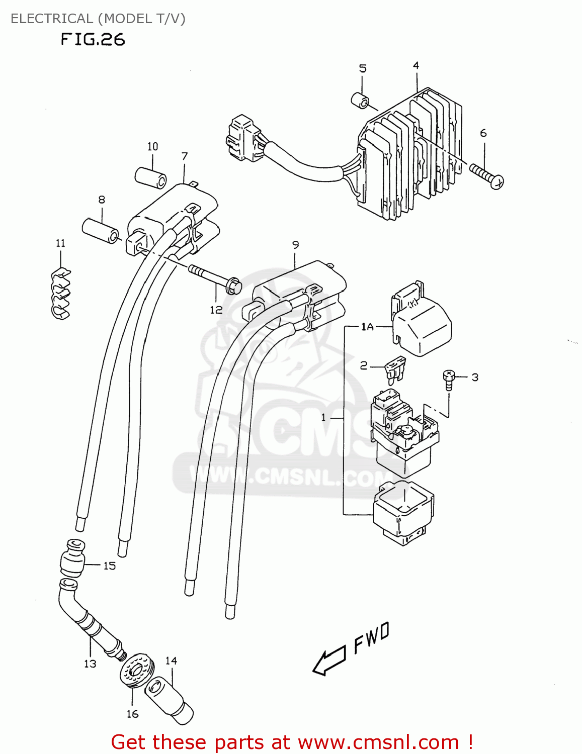 ELECTRICAL (MODEL T/V) GSXR750 1996 (T) USA (E03)