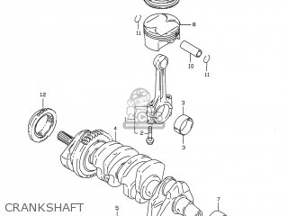 CRANKSHAFT - GSXR750 1996 (T) USA (E03)