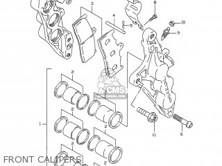 FRONT CALIPERS - GSXR750 1996 (T) USA (E03)