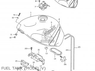 FUEL TANK (MODEL V) - GSXR750 1996 (T) USA (E03)