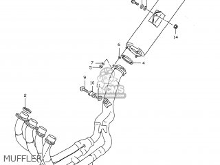 MUFFLER - GSXR750 1996 (T) USA (E03)
