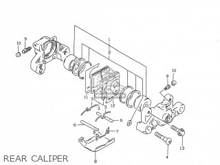 REAR CALIPER - GSXR750 1996 (T) USA (E03)