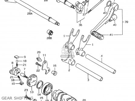 GEAR SHIFTING - GSXR750 1997 (V) (E02 E04 E18 E22 E24 E25 E34 E39) / P37