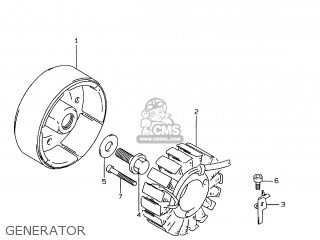 GENERATOR - GSXR750 1997 (V) (E02 E04 E18 E22 E24 E25 E34 E39) / P37