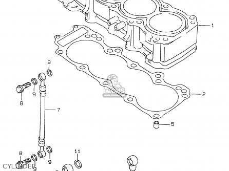 CYLINDER - GSXR750 1997 (V) (E02 E04 E18 E22 E24 E25 E34 E39) / P37