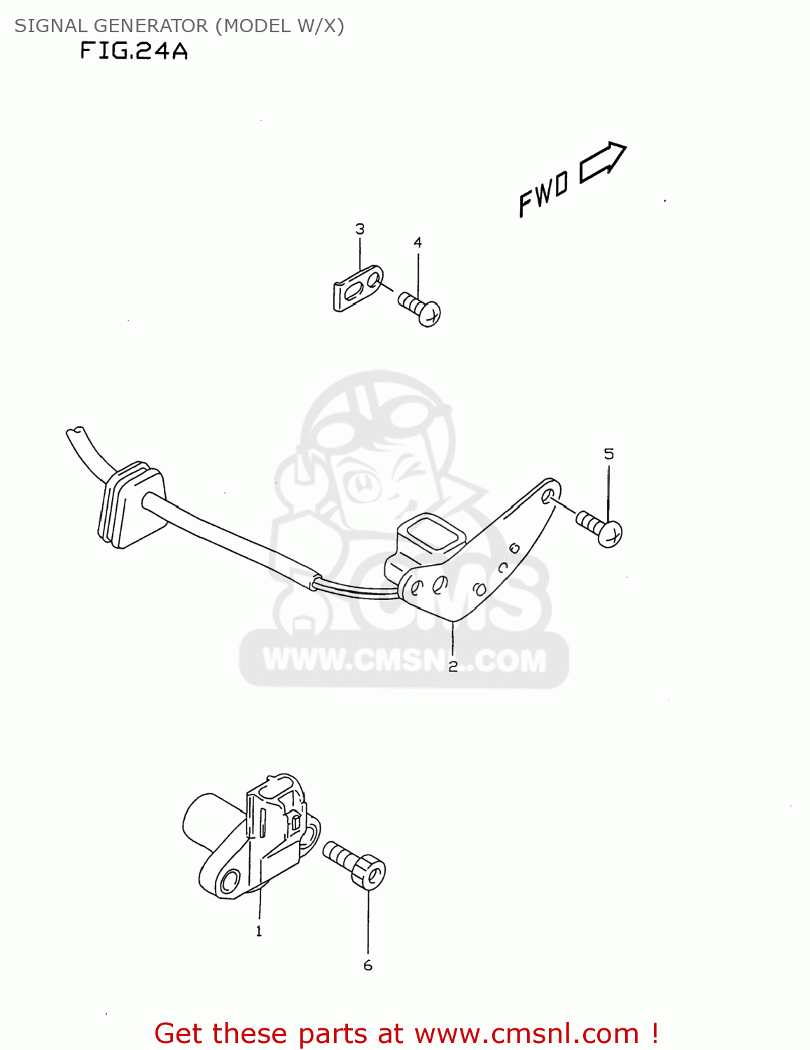 SIGNAL GENERATOR (MODEL W/X) GSXR750 1997 (V) USA (E03)