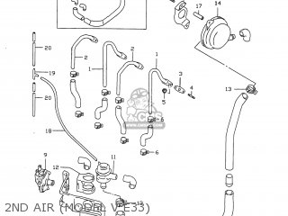 2ND AIR (MODEL V E33) - GSXR750 1997 (V) USA (E03)