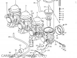 CARBURETOR (MODEL T/V) - GSXR750 1997 (V) USA (E03)