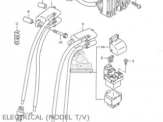 ELECTRICAL (MODEL T/V) - GSXR750 1997 (V) USA (E03)