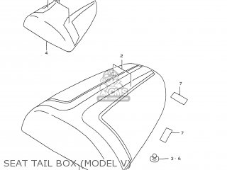 SEAT TAIL BOX (MODEL V) - GSXR750 1997 (V) USA (E03)