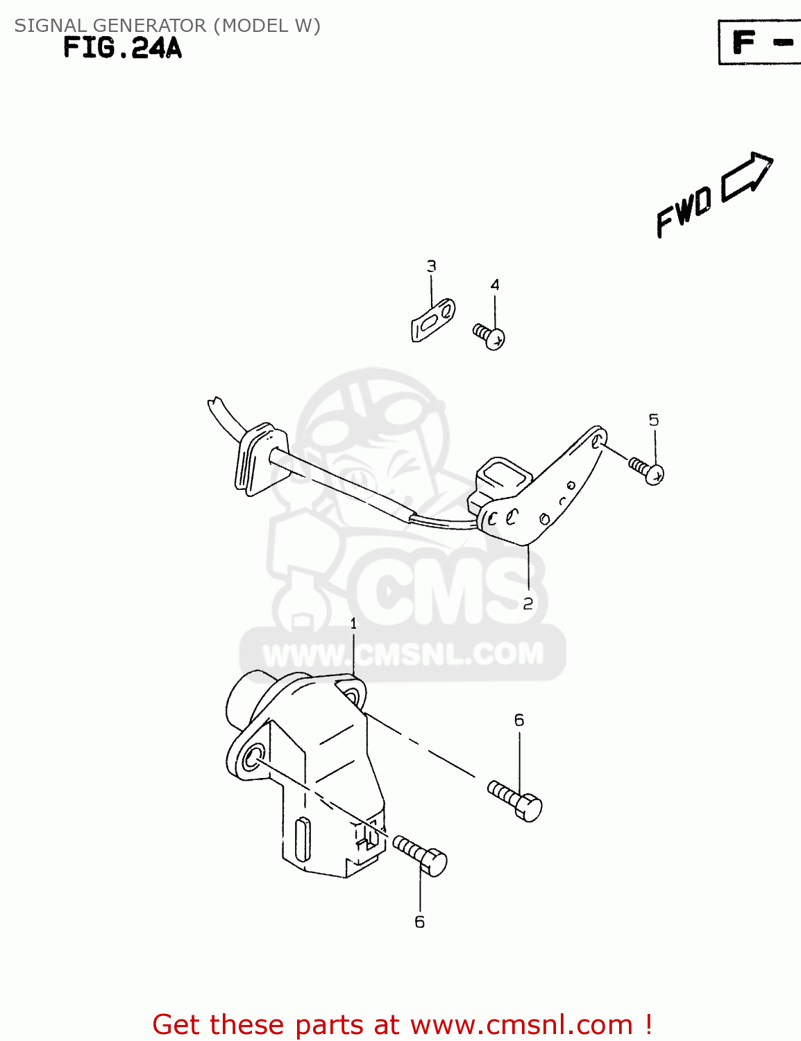 SIGNAL GENERATOR (MODEL W) GSXR750 1998 (W) (E02 E04 E18 E22 E24 E25 E34 E39)
