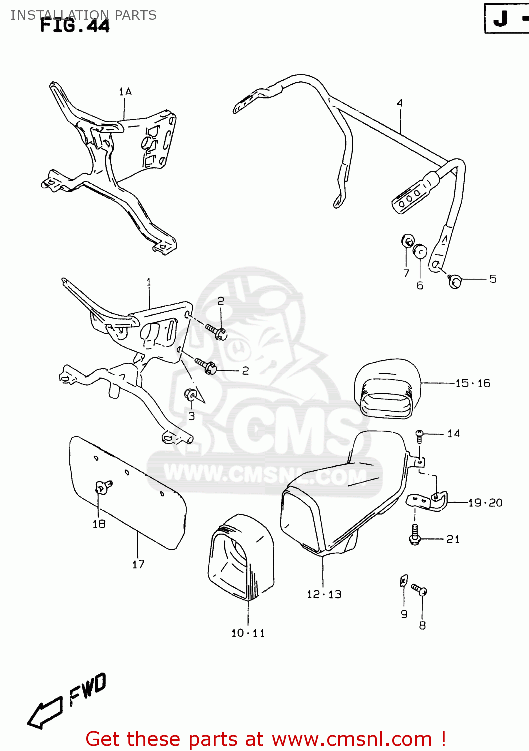 INSTALLATION PARTS GSXR750 1998 (W) (E02 E04 E18 E22 E24 E25 E34 E39)