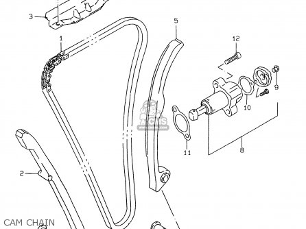CAM CHAIN - GSXR750 1998 (W) (E02 E04 E18 E22 E24 E25 E34 E39)