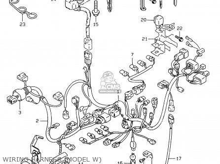 WIRING HARNESS (MODEL W) - GSXR750 1998 (W) (E02 E04 E18 E22 E24 E25 E34 E39)