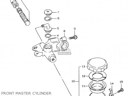 FRONT MASTER CYLINDER - GSXR750 1998 (W) (E02 E04 E18 E22 E24 E25 E34 E39)
