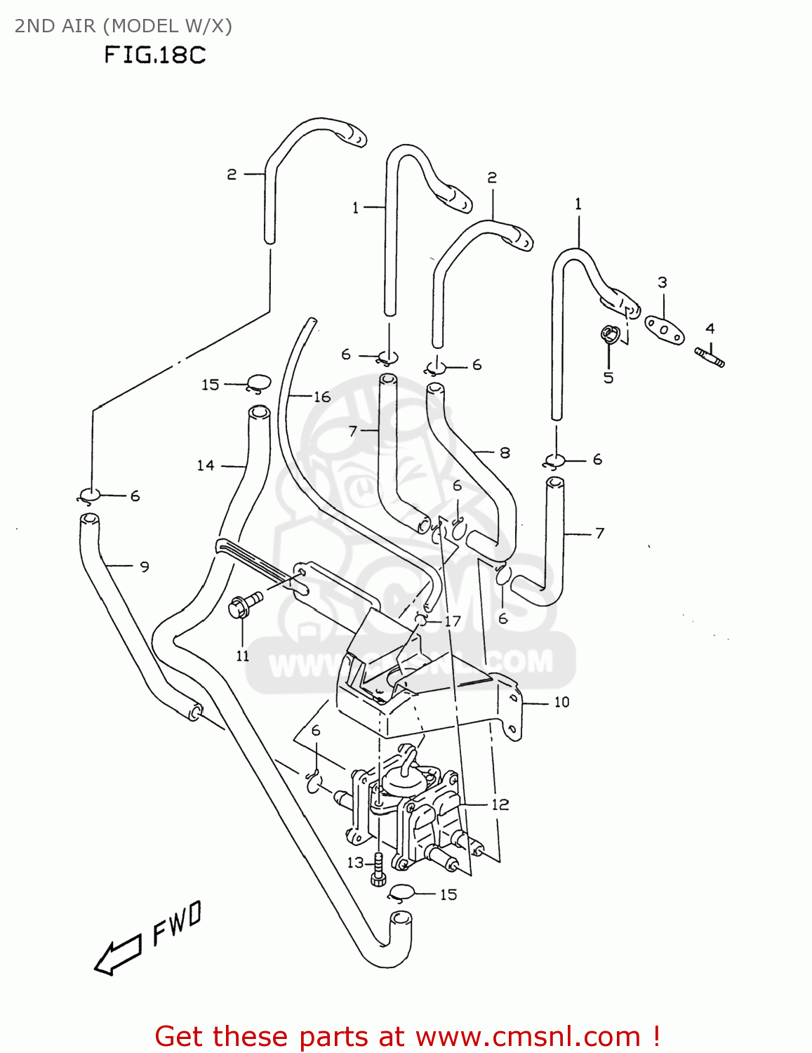 2ND AIR (MODEL W/X) GSXR750 1998 (W) USA (E03)