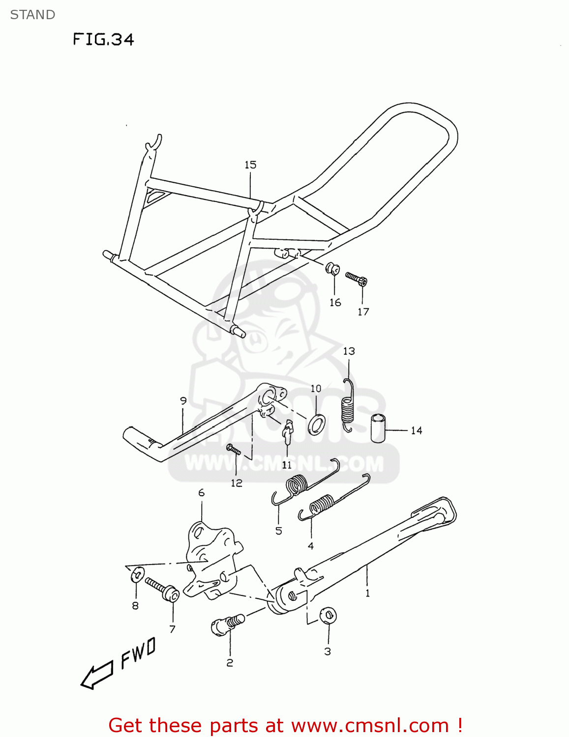 STAND GSXR750 1998 (W) USA (E03)