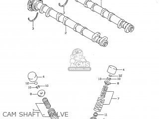 CAM SHAFT - VALVE - GSXR750 1998 (W) USA (E03)