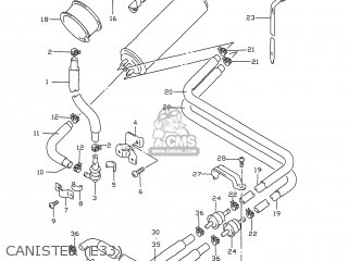 CANISTER (E33) - GSXR750 1998 (W) USA (E03)