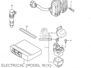 ELECTRICAL (MODEL W/X) - GSXR750 1998 (W) USA (E03)