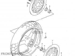 FRONT WHEEL - GSXR750 1998 (W) USA (E03)