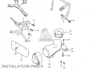 INSTALLATION PARTS - GSXR750 1998 (W) USA (E03)