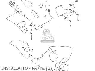 INSTALLATION PARTS (2) - GSXR750 1998 (W) USA (E03)