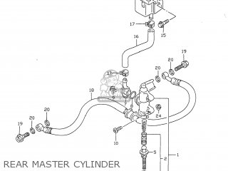 REAR MASTER CYLINDER - GSXR750 1998 (W) USA (E03)