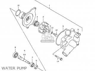 WATER PUMP - GSXR750 1998 (W) USA (E03)