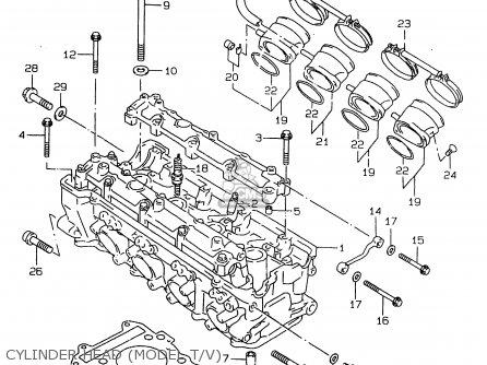 Suzuki GSXR750 1999 (X) parts lists and schematics