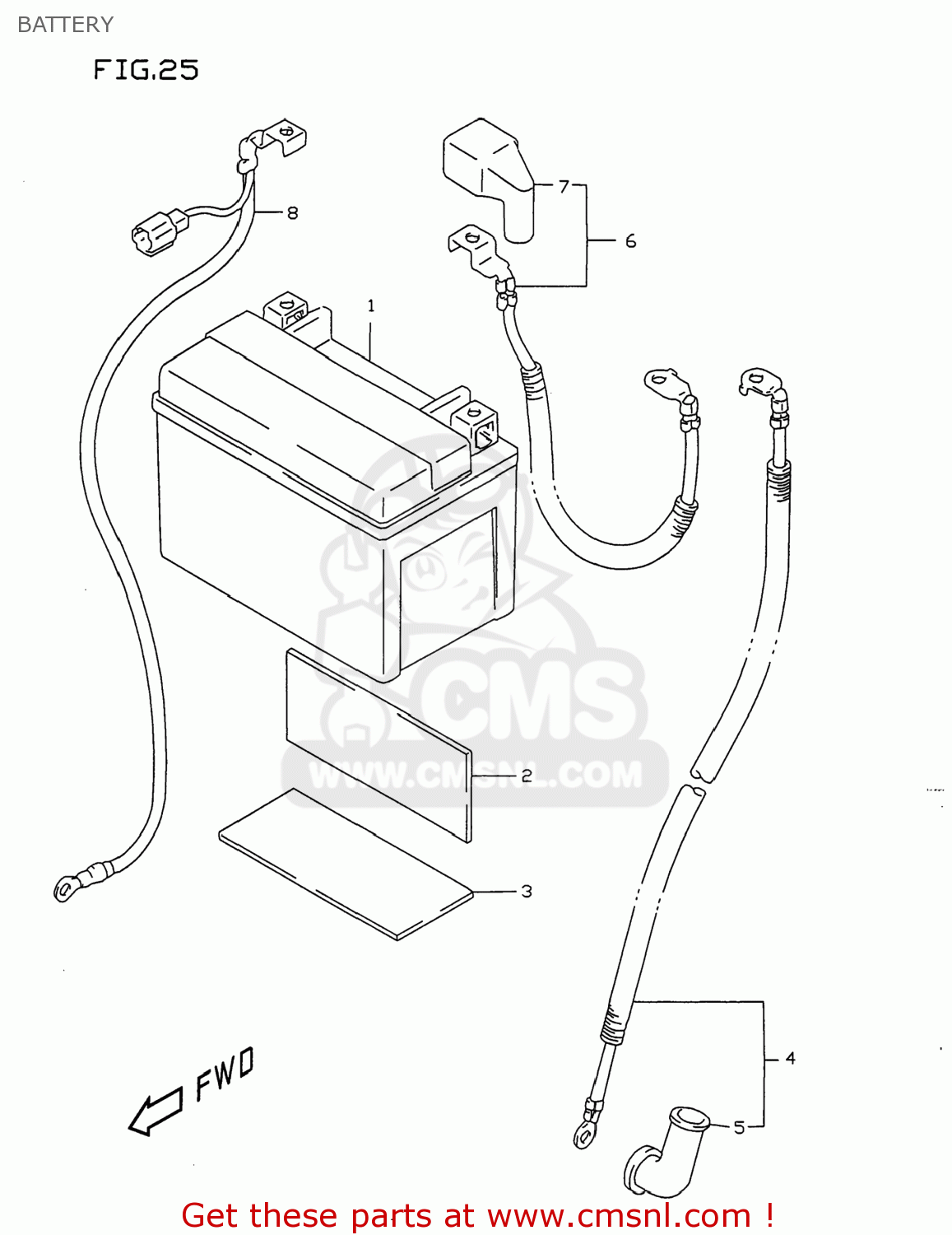BATTERY GSXR750 1999 (X) USA (E03)